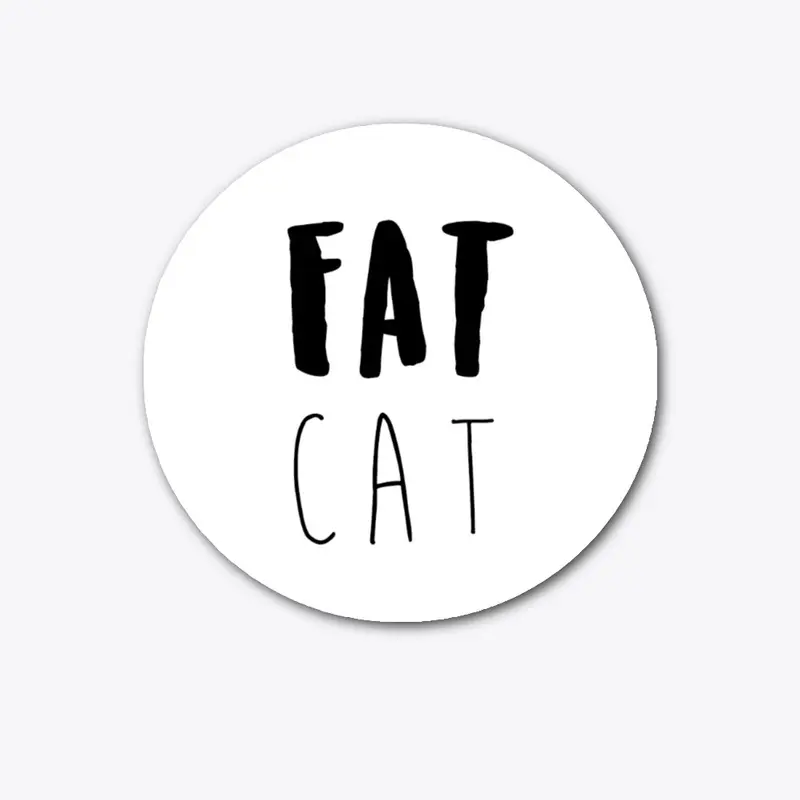 Fat Cat Sticker WB